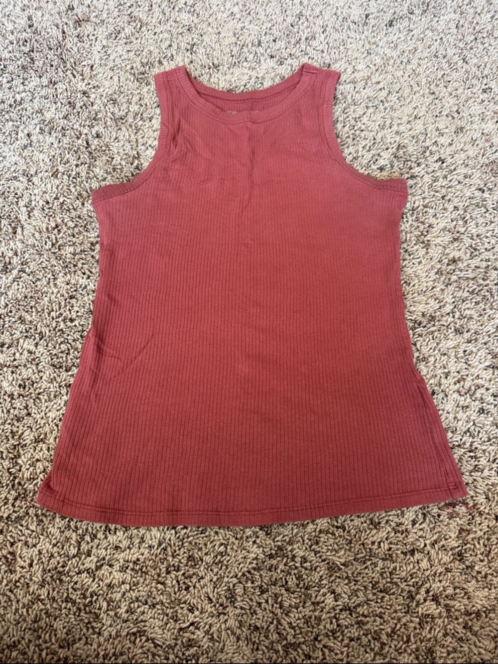 Maurices Ribbed Tank Top — Rust
